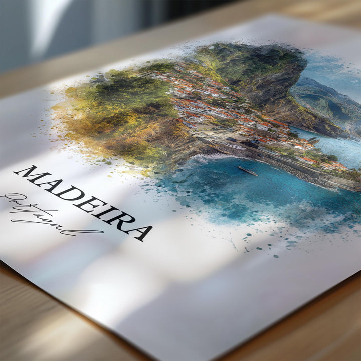 Madeira, Portugal – Watercolor Art Print