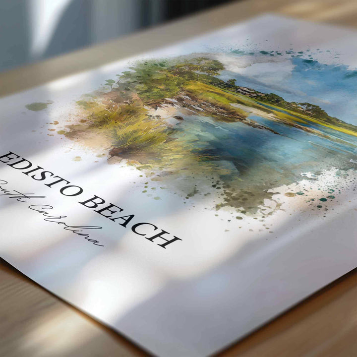 Edisto Beach, South Carolina – Watercolor Art Print