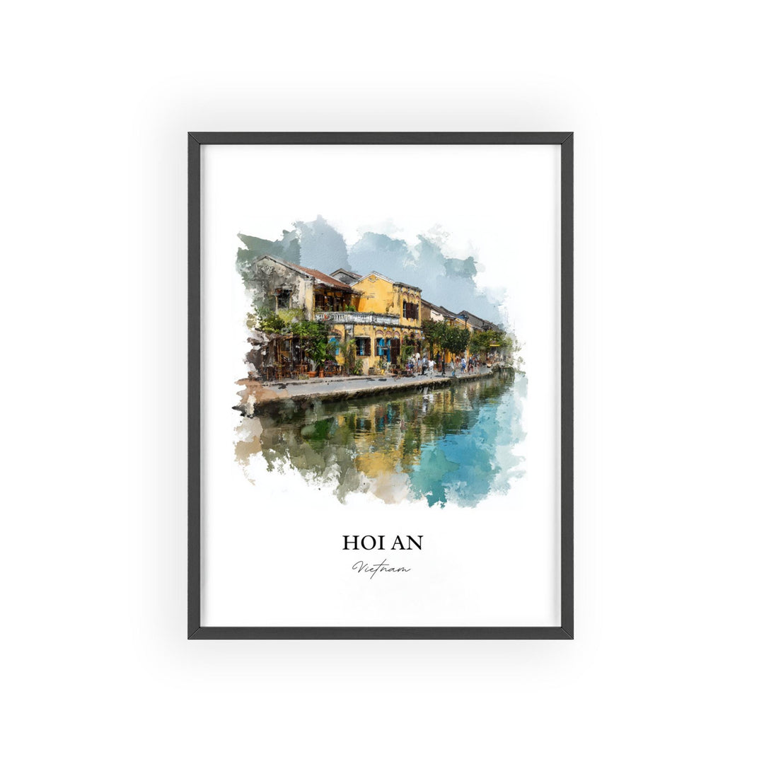 Hoi An, Vietnam – Watercolor Art Print