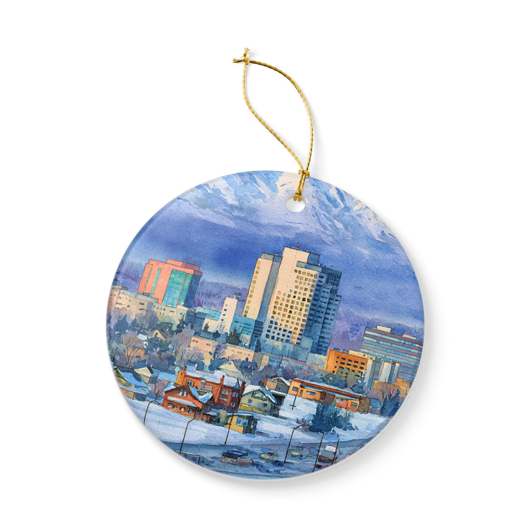Anchorage AK Ornament: Unique Anchorage Souvenir, Anchorage Xmas Decor, and Authentic Anchorage Alaska Gift