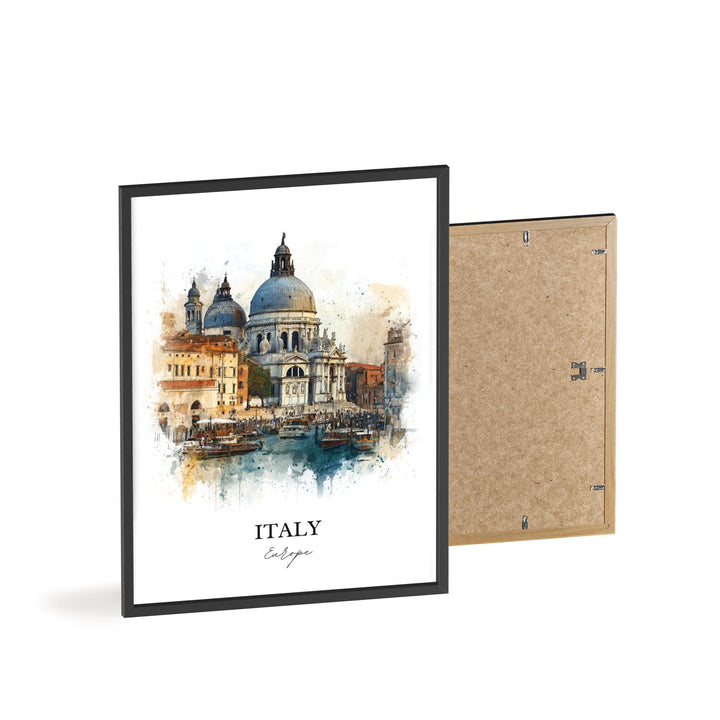 Italy Wall Art, Italy Print, Italy Watercolor Art, Italy Gift, Travel Print, Travel Poster, Housewarming Gift