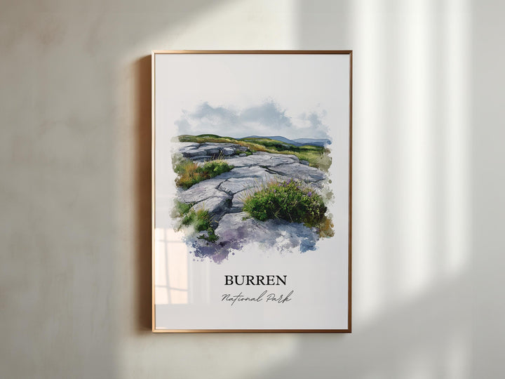 Burren National Park, Ireland – Watercolor Art Print