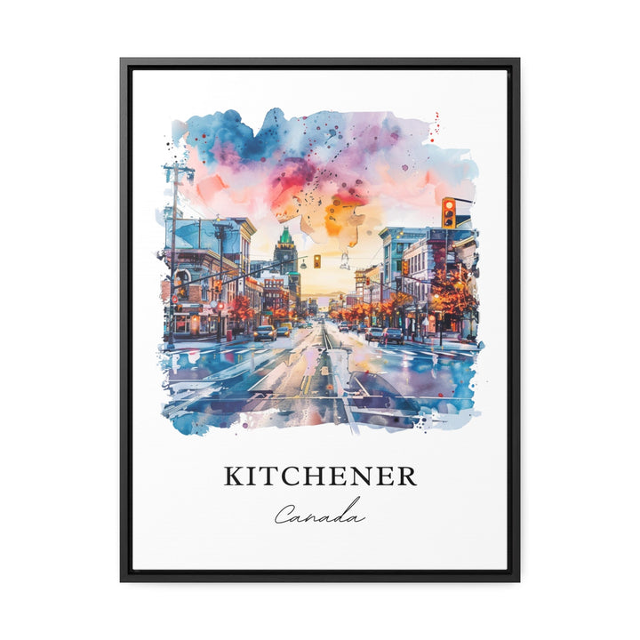 Kitchener Ontario Wall Art, Kitchener Canada Print, Kitchener Watercolor, Kitchener Gift,