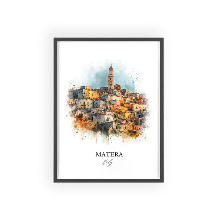 Matera, Italy – Watercolor Art Print