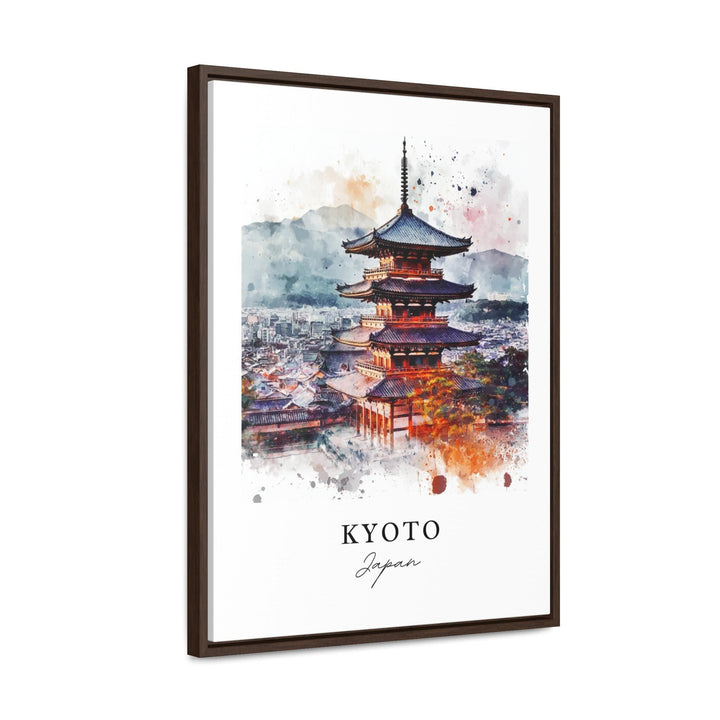 Kyoto Wall Art, Kyoto Japan Print, Kyoto Watercolor Art, Honshu Island Japan Gift,