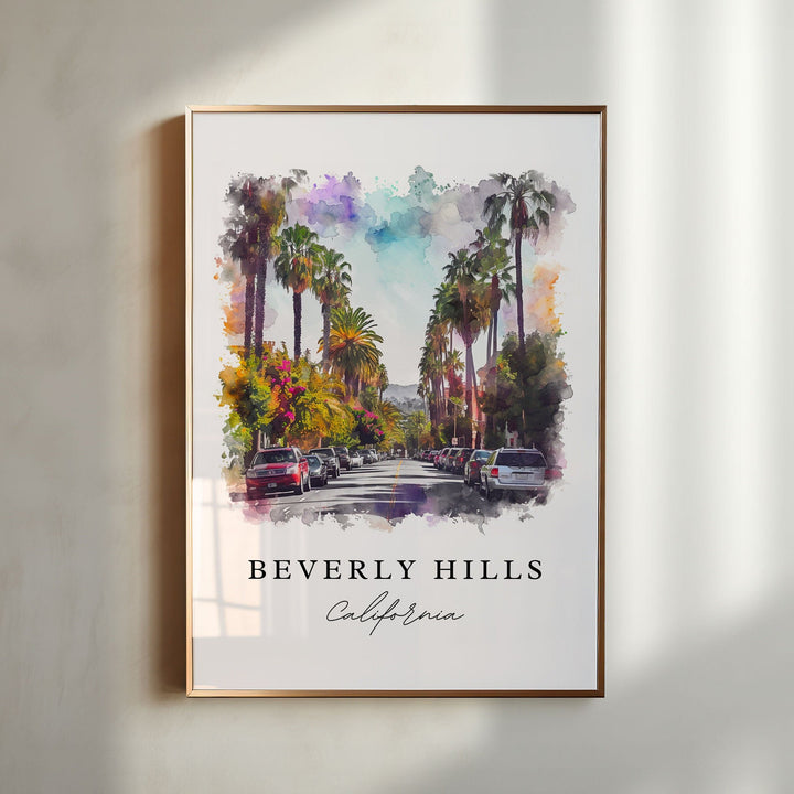 Beverly Hills Wall Art - Los Angeles Print