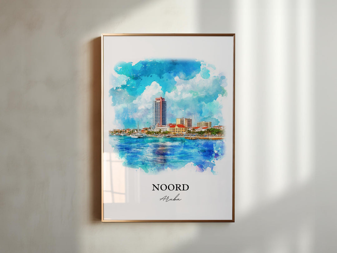Noord, Aruba – Watercolor Art Print