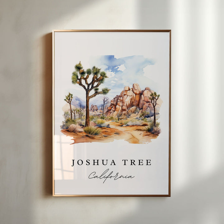 Joshua Tree CA wall art - California, Joshua Tree poster print, Joshua Tree Park gift, Birthday present, Custom Text, Perfect Gift