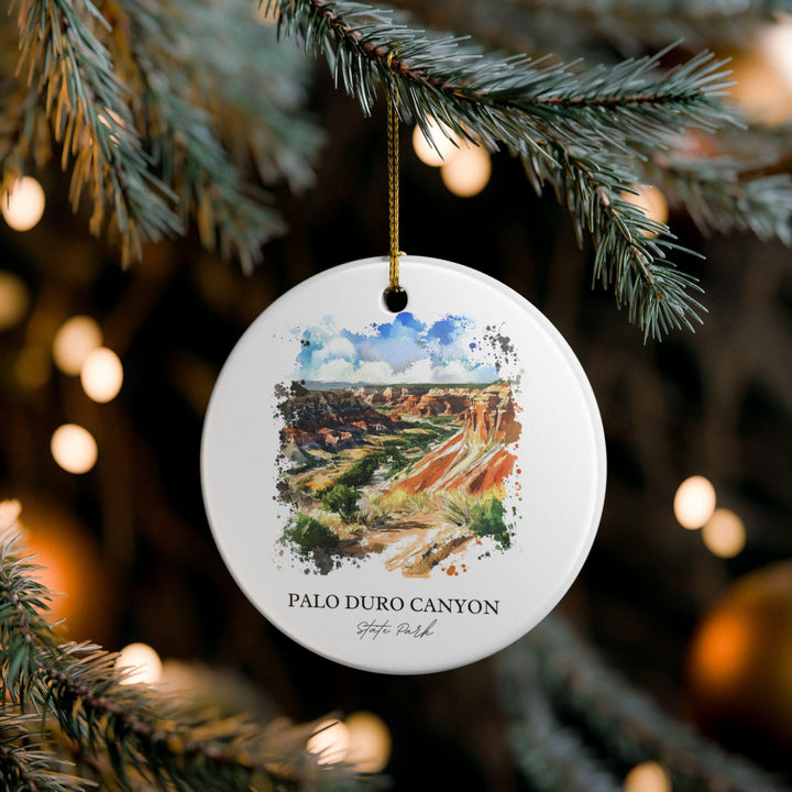 Palo Duro Canyon Ornament: Unique Amarillo TX Souvenir, Texas Xmas Decor, and Authentic Palo Duro Canyon Gift