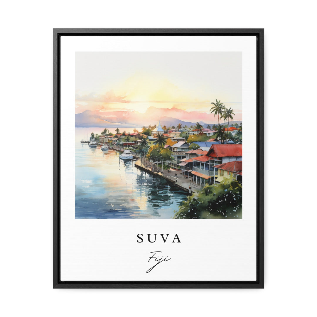 Suva Fiji wall art - Fiji, Suva poster, Suva Wedding gift, Suva Birthday present, Custom Text, Personalized Gift