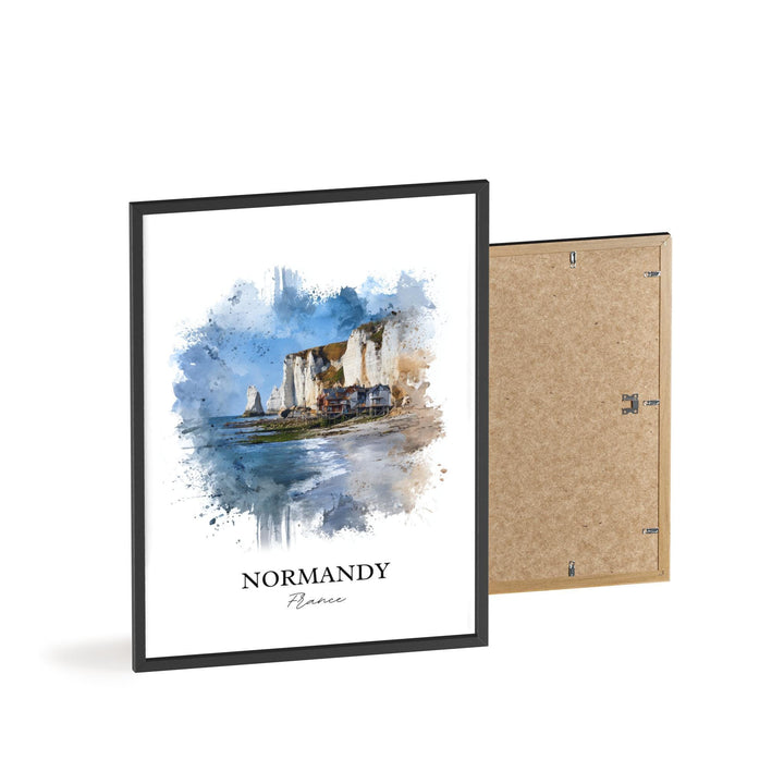 Normandy, France – Watercolor Art Print