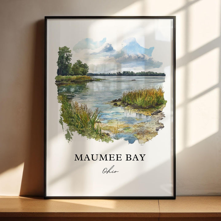 Maumee Bay Wall Art - Ohio Print
