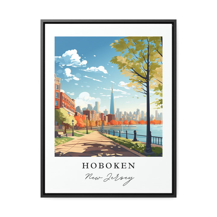 Hoboken NJ Modern wall art - New Jersey, Hoboken poster, Hoboken NJ Wedding gift, Birthday present, Custom Text, Personalised Gift