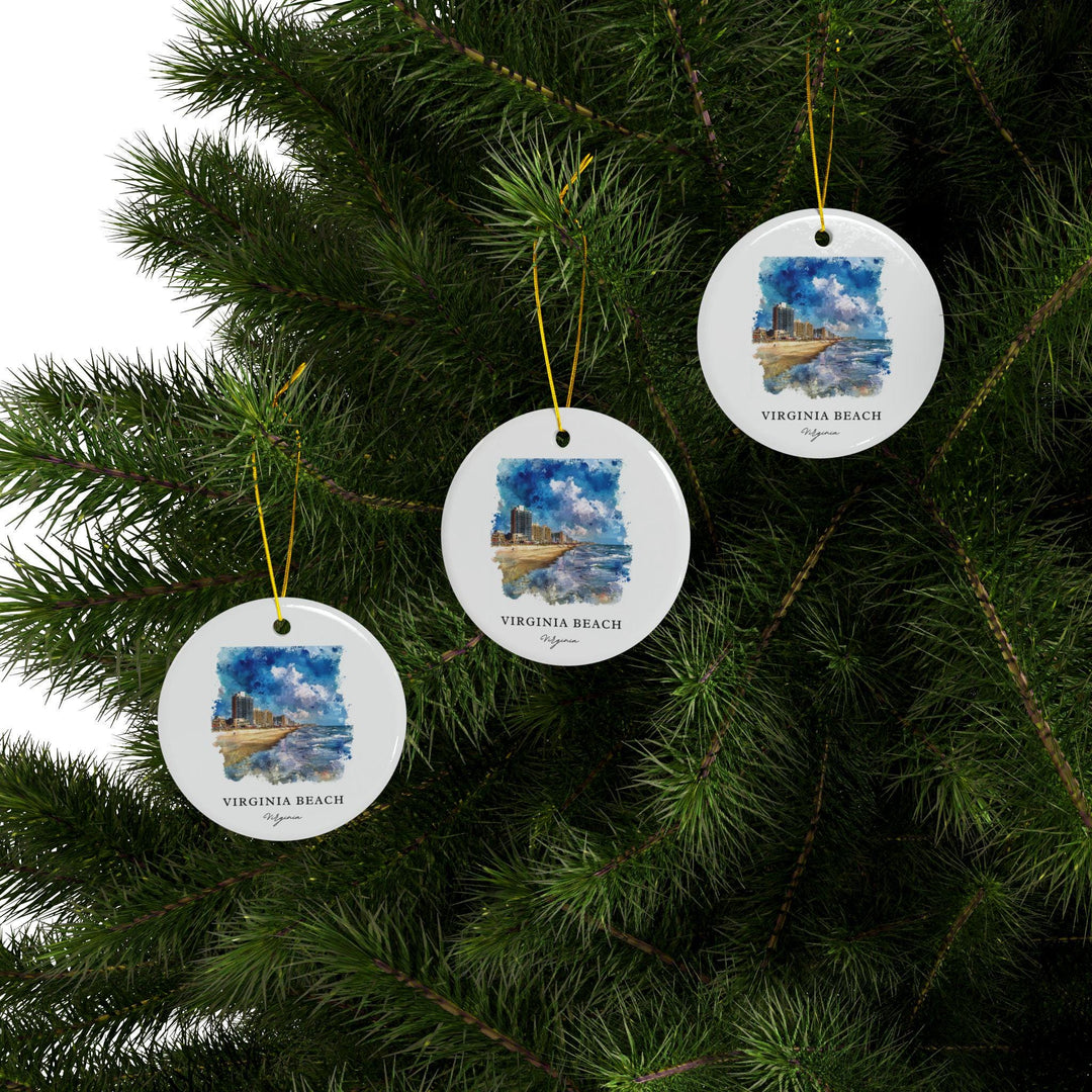 Virginia Beach Ornament: Unique Souvenir, VA Beach Holiday Decor