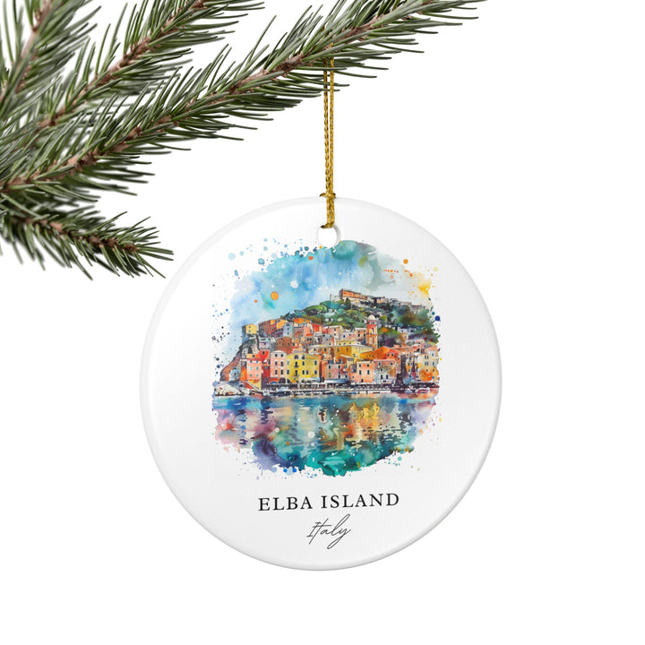 Elba Island Ornament: Unique Elba Island Italy Souvenir, Italy Xmas Decor, and Authentic Elba Island Italia Gift