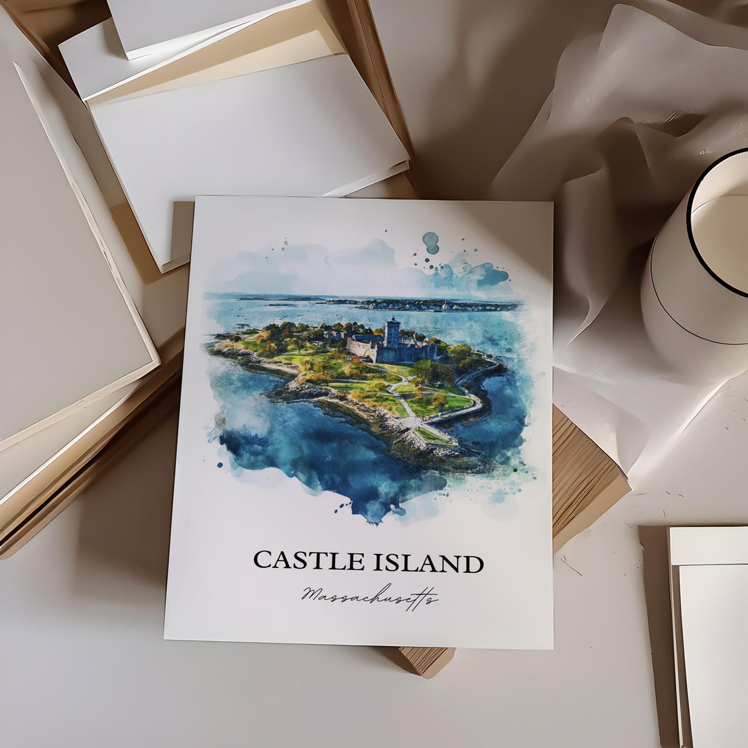 Castle Island Boston Wall Art - Massachusetts Print