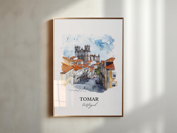 Tomar, Portugal – Watercolor Art Print