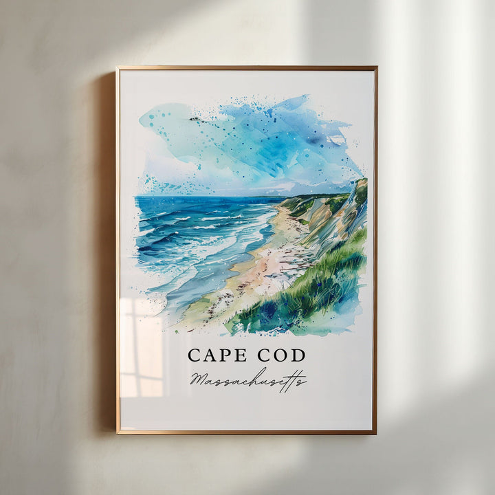 Cape Cod Art, Cape Cod MA Print, Massachusetts Wall Art, MA Beach Art Gift, Travel Print, Travel Poster, Travel Gift, Housewarming Gift