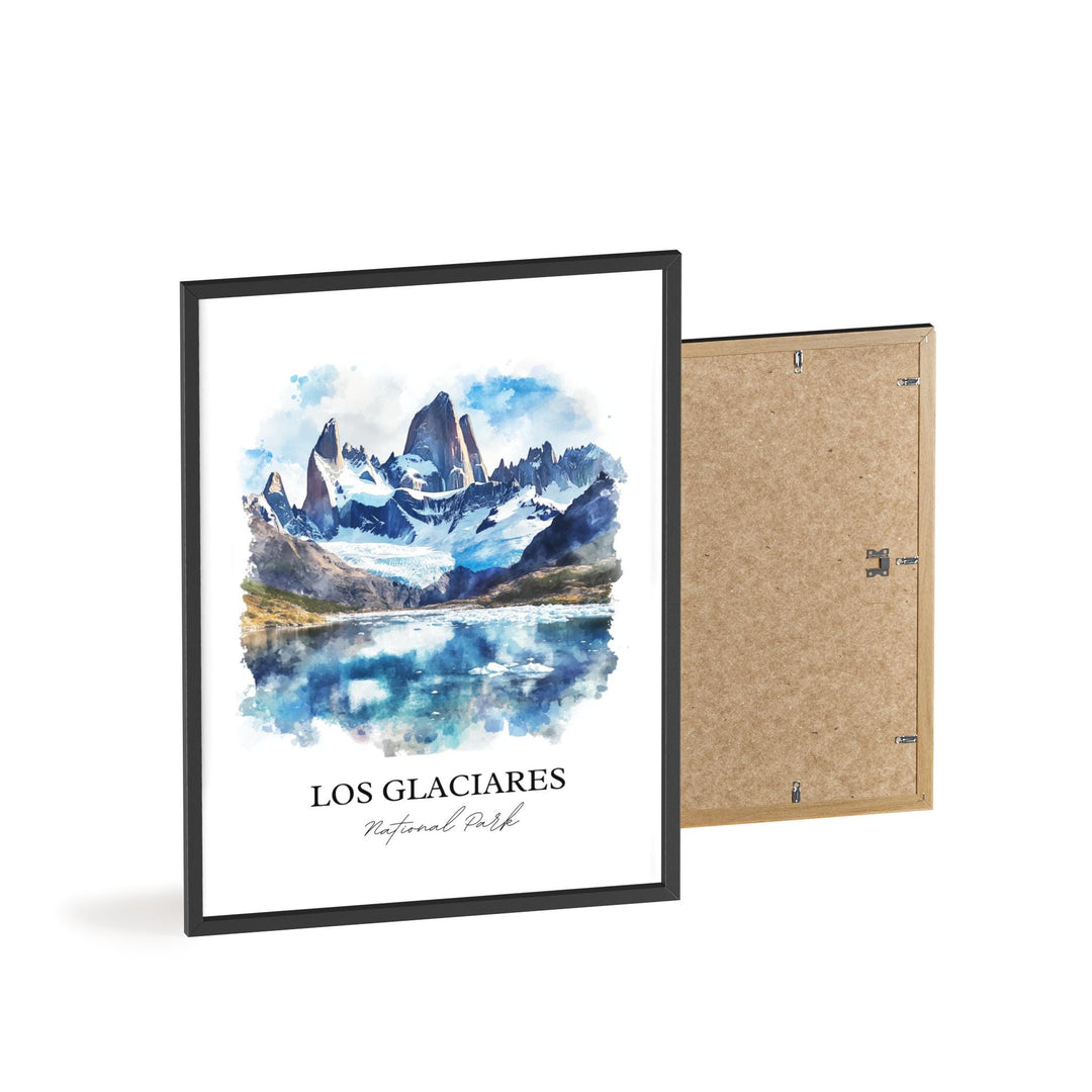 Los Glaciares National Park Art, Austral Andes Print, Argentina Artwork, Los Glaciares Park, Travel Print, Travel Poster, Housewarming Gift