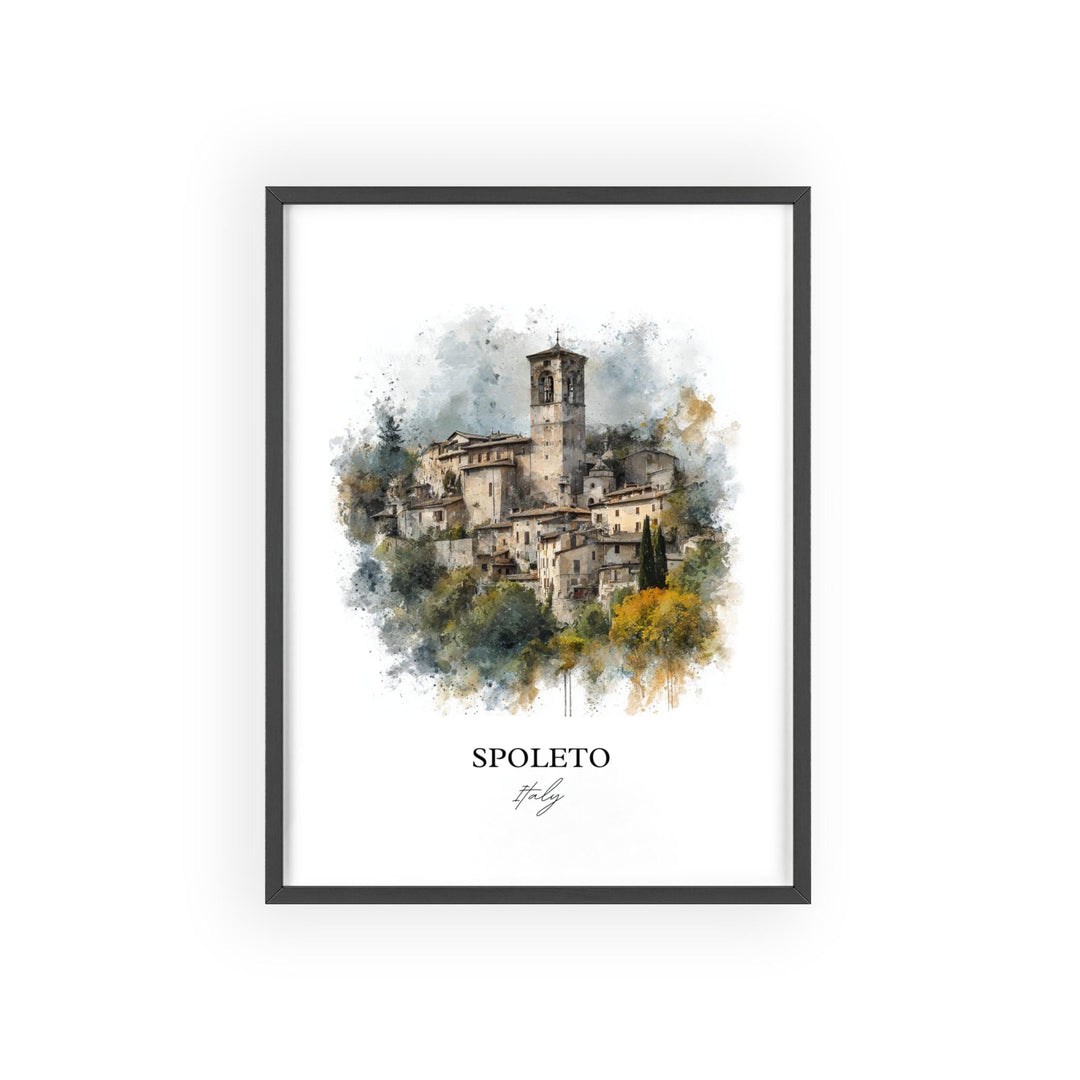 Spoleto, Italy – Watercolor Art Print