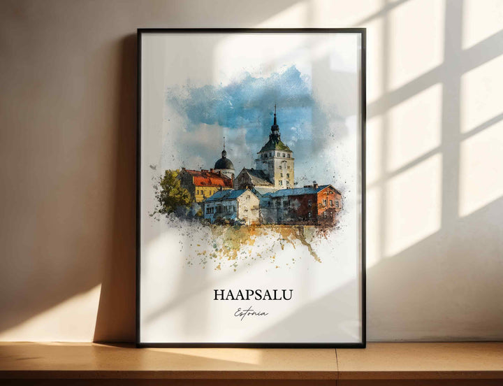 Haapsalu, Estonia – Watercolor Art Print
