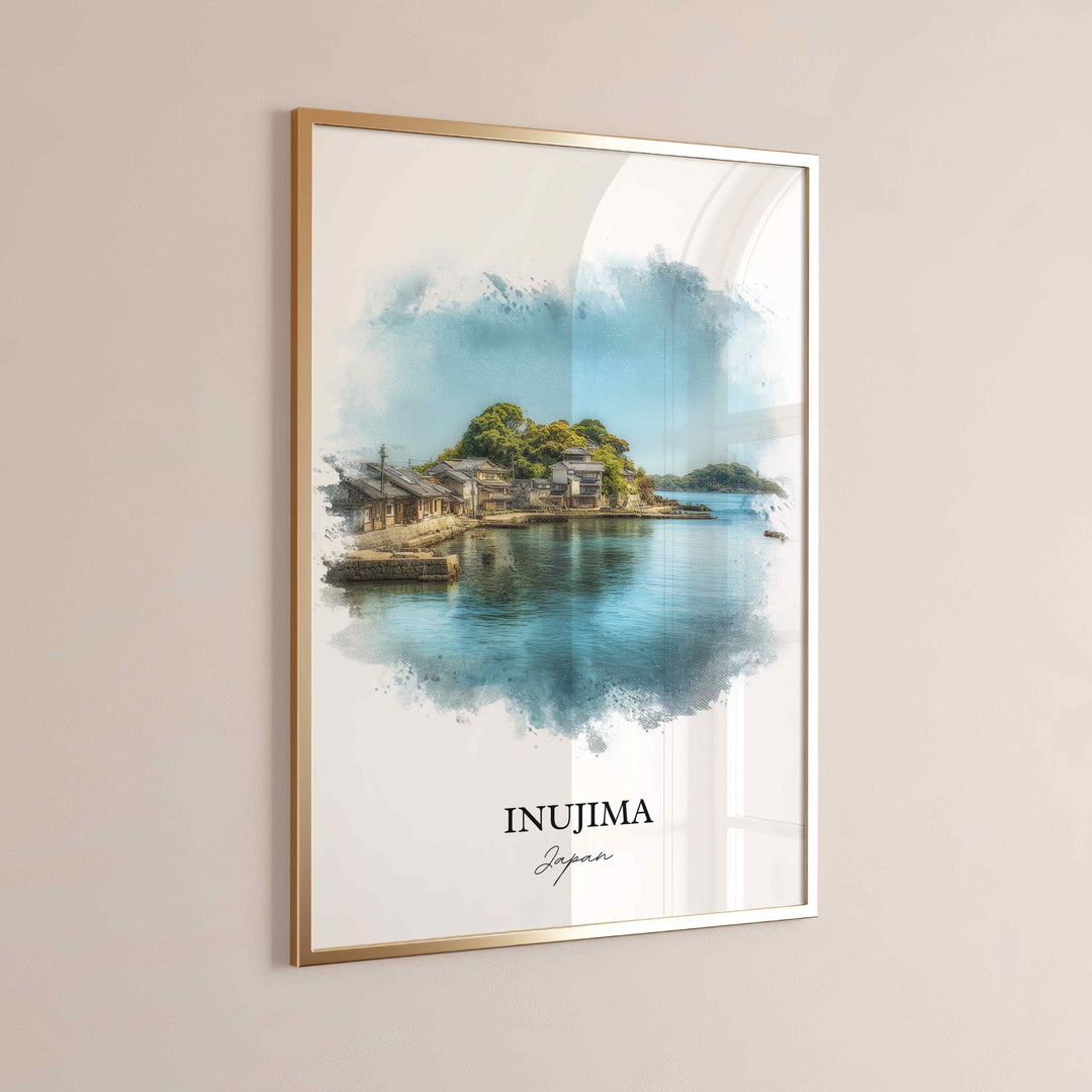 Inujima, Japan – Watercolor Art Print