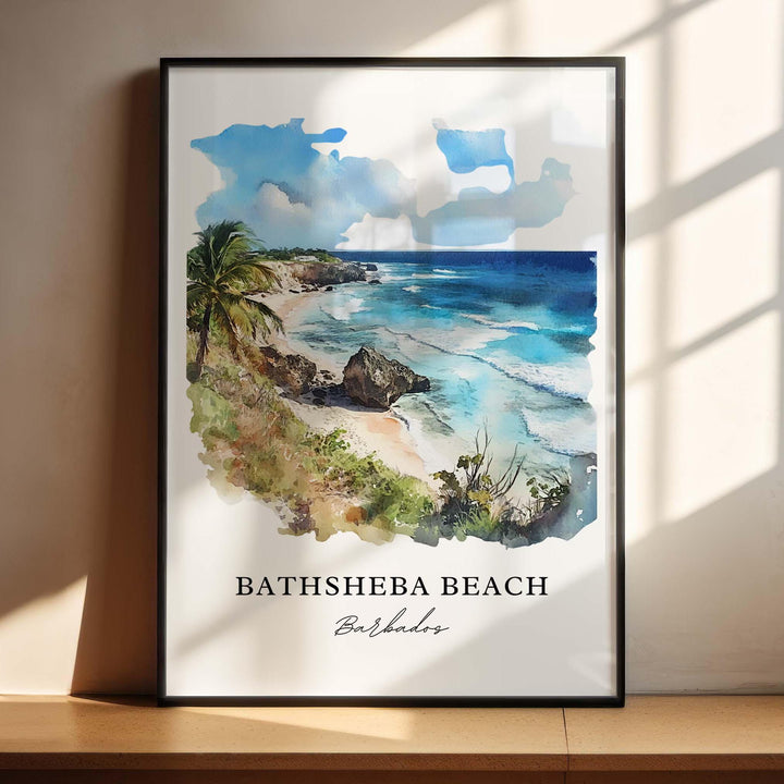 Bathsheba Beach Wall Art - Aruba Print