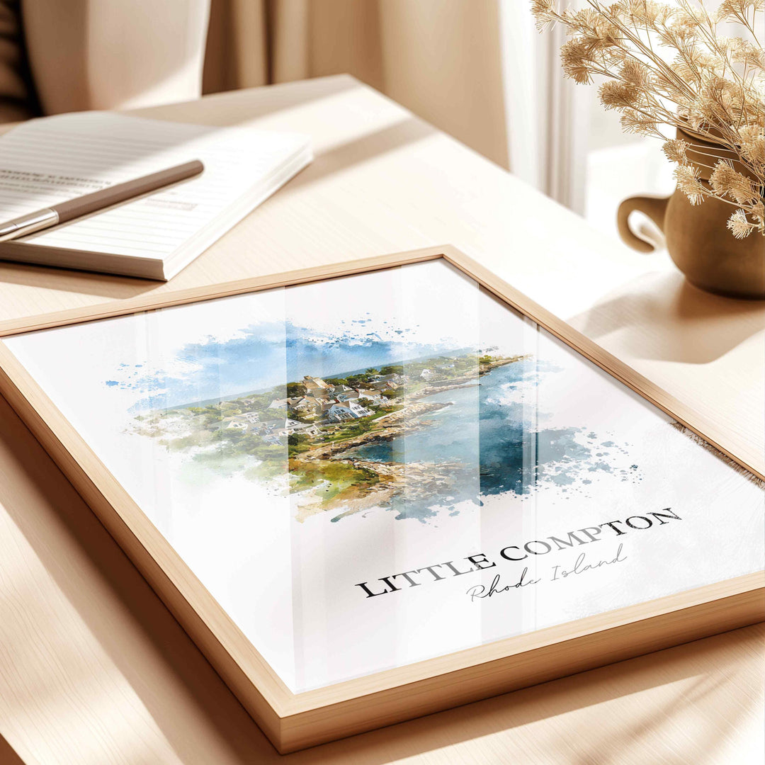 Little Compton, Rhode Island – Watercolor Art Print