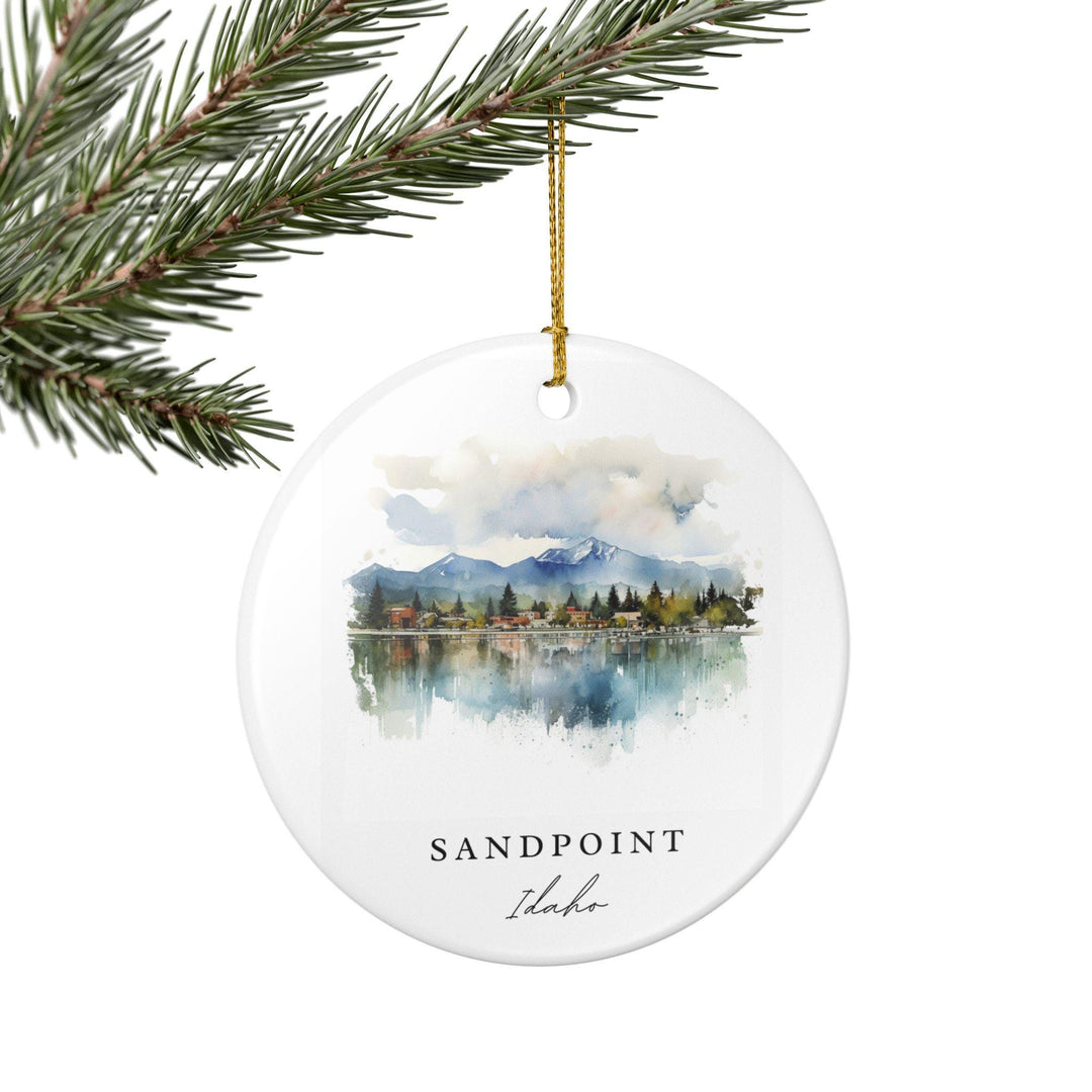 Sandpoint Idaho Ornament: Unique Sandpoint Souvenir, Sandpoint Idaho Xmas Decor, and Authentic Idaho Gift
