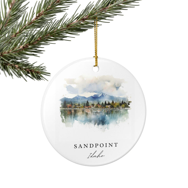 Sandpoint Idaho Ornament: Unique Sandpoint Souvenir, Sandpoint Idaho Xmas Decor, and Authentic Idaho Gift