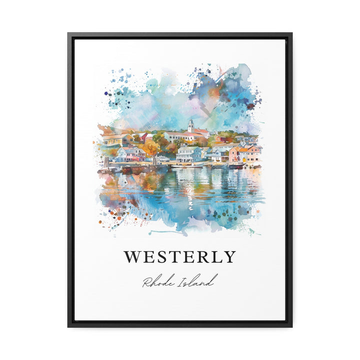 Westerly RI Wall Art, Washington Cty RI Print, Westerly Watercolor, Westerly RI Gift,