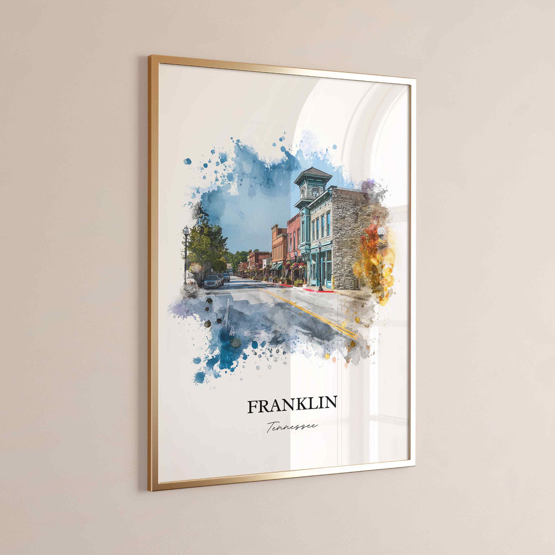 Franklin, Tennessee – Watercolor Art Print