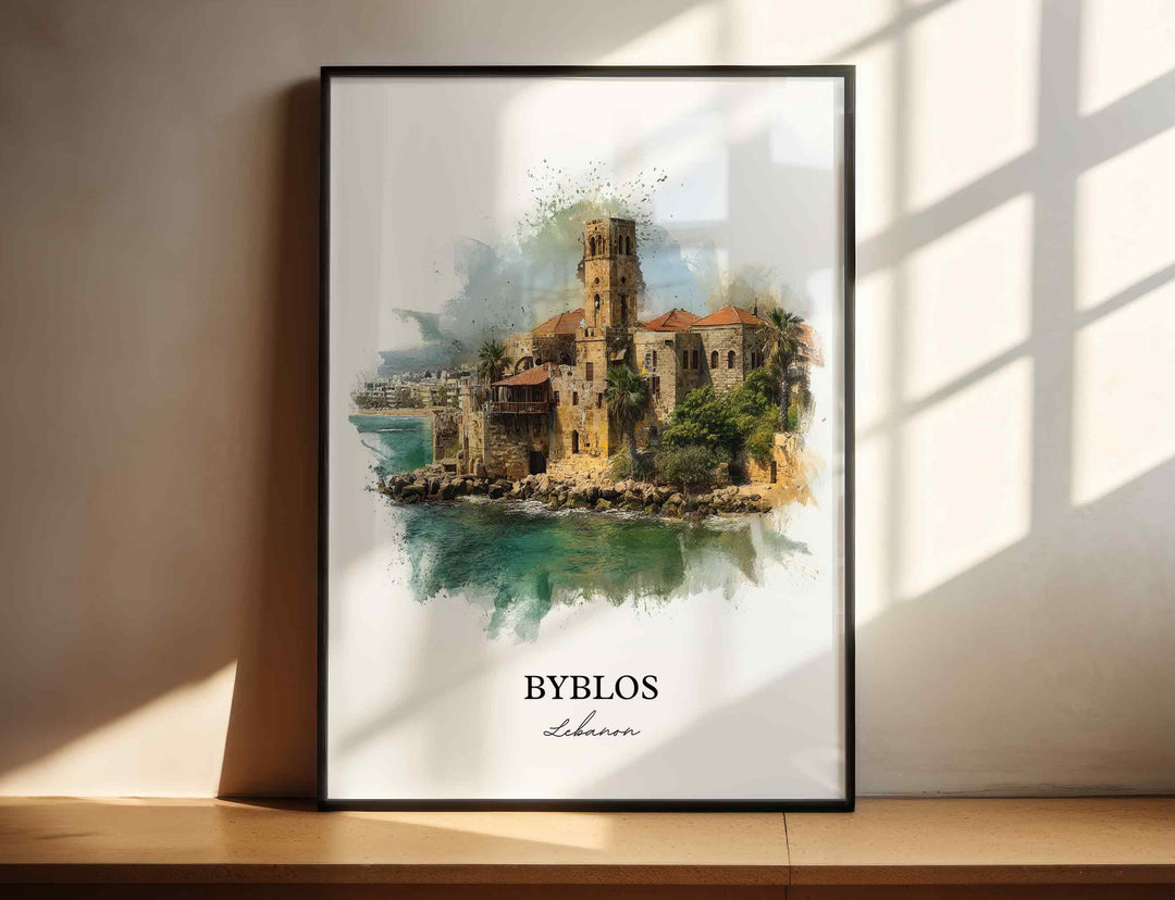 Byblos, Lebanon – Watercolor Art Print