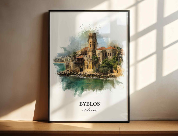 Byblos, Lebanon – Watercolor Art Print