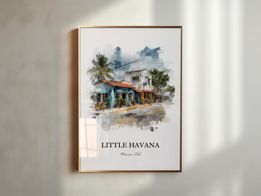 Little Havana, Florida – Watercolor Art Print