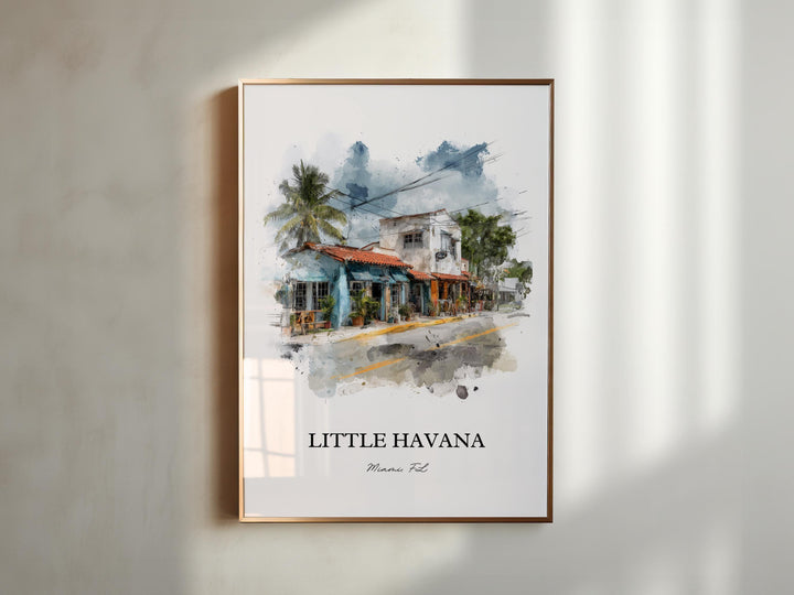 Little Havana, Florida – Watercolor Art Print