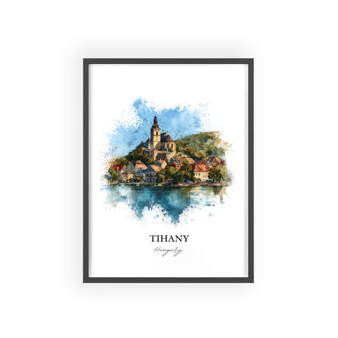 Tihany, Hungary – Watercolor Art Print