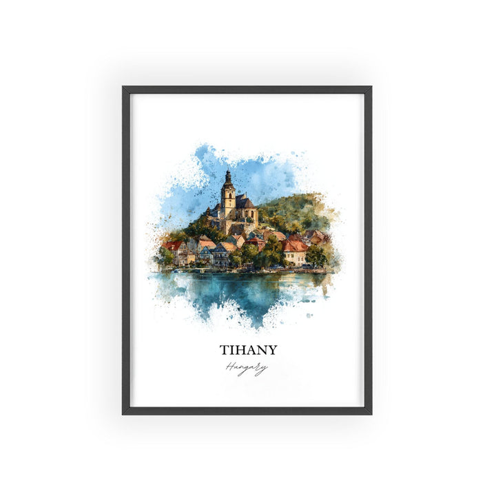 Tihany, Hungary – Watercolor Art Print