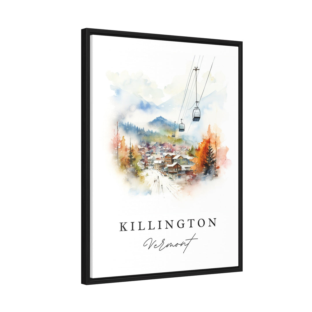 Killington VT wall art - Vermont, Killington poster print, Killington Skiing Wedding gift, Birthday present, Custom Text, Perfect Gift