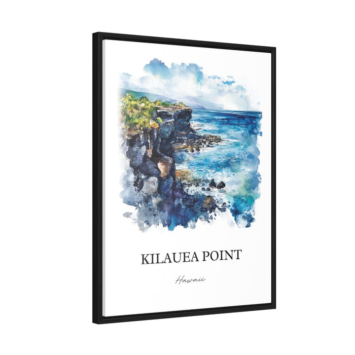 Kilauea Point Wall Art, Kauai Print, Kauai Hawaii Watercolor Art, Kilauea Point Gift, Travel Print, Travel Poster, Housewarming Gift
