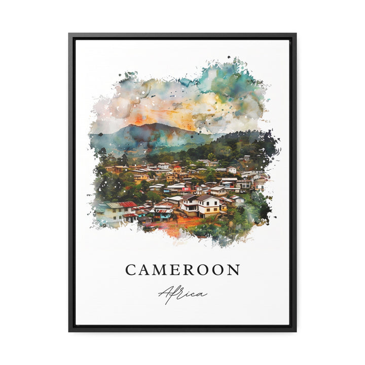 Cameroon Art Print, Africa Print, Cameroon Wall Art, Cameroon Gift, Travel Print, Travel Poster, Travel Gift, Housewarming Gift