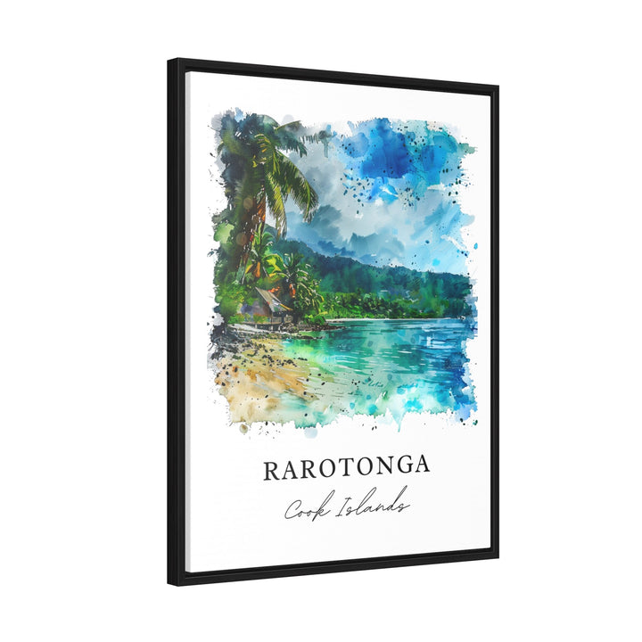 Rarotonga Wall Art, Rarotonga Print, Cook Islands Watercolor, Rarotonga Cook Islands Gift, Travel Poster, Housewarming Gift