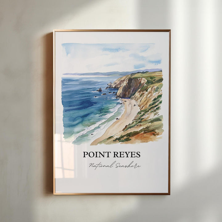 Point Reyes Wall Art, Marin County Print, San Fran Watercolor Art, Point Reyes Gift, Travel Print, Travel Poster, Housewarming Gift