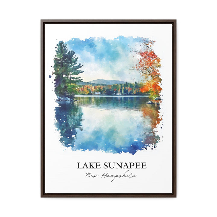 Lake Sunapee NH Wall Art, Merrimack County Print, New Hampshire Artwork, Lake Sunapee Gift, Travel Print, Travel Poster, Housewarming Gift