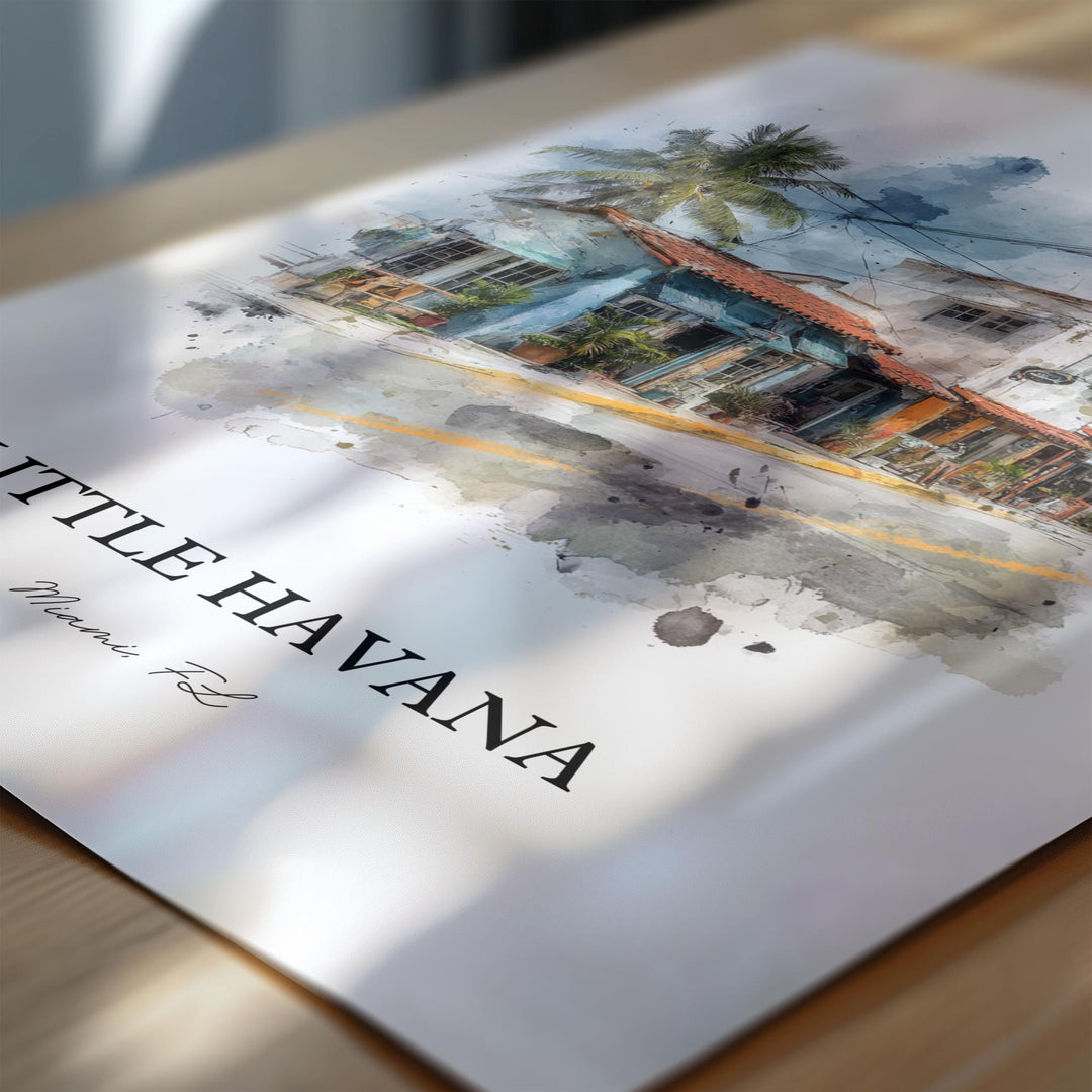 Little Havana, Florida – Watercolor Art Print