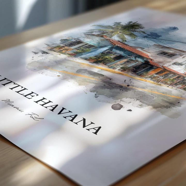 Little Havana, Florida – Watercolor Art Print