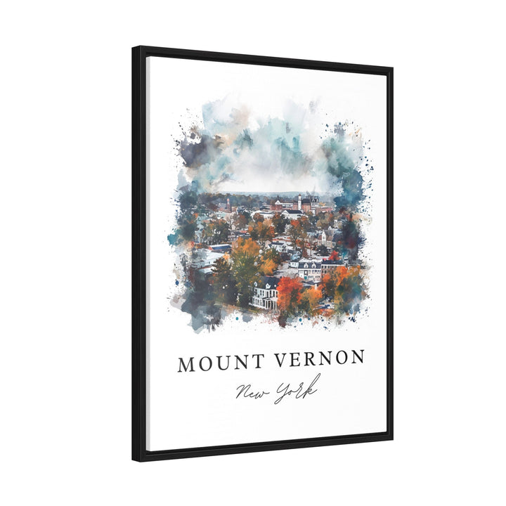 Mount Vernon NY wall art - New York, Mount Vernon print, Mt Vernon Wedding gift, Birthday present, Custom Text, Perfect Gift