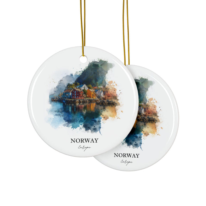 Norway Ornament: Unique Norway Souvenir, Norway Xmas Decor, and Authentic Norway Country Gift