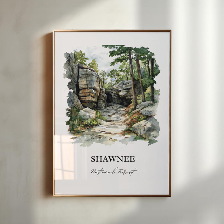 Shawnee National Forest, Illinois – Watercolor Art Print
