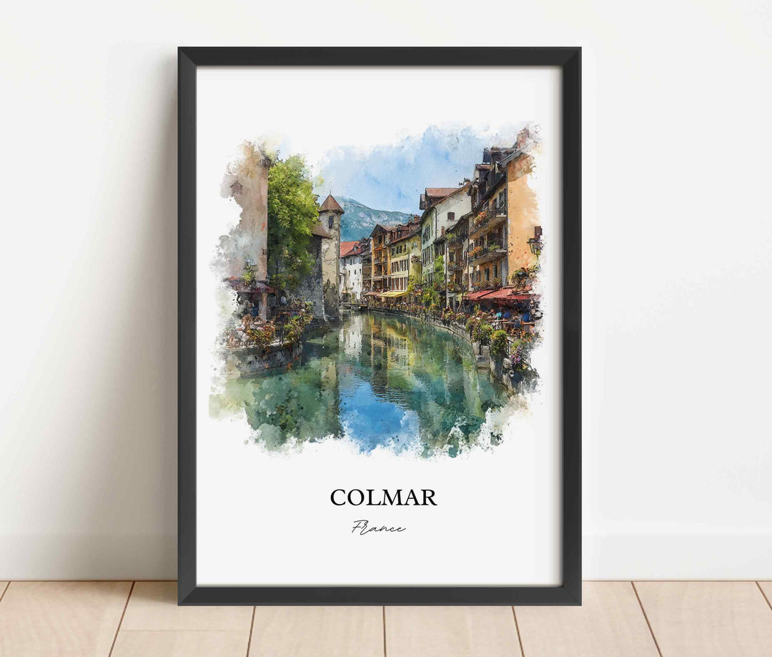 Colmar, France – Watercolor Art Print